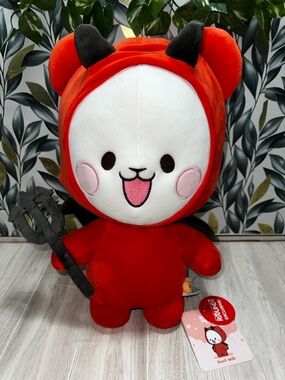 Devil Milk Red Plush Toy - Cute Devil Character